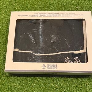 Original Penguin Black and White Knit Set